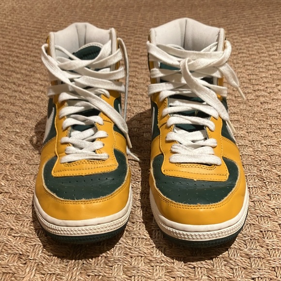 NIKE Terminator High shoes VINTAGE not reissue. Green and yellow size 11.5 - Picture 2 of 6